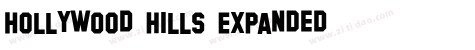 Hollywood Hills Expanded字体转换